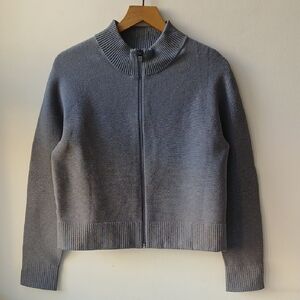 Lululemon All Around Full Zip Sweater Gray Women's 10